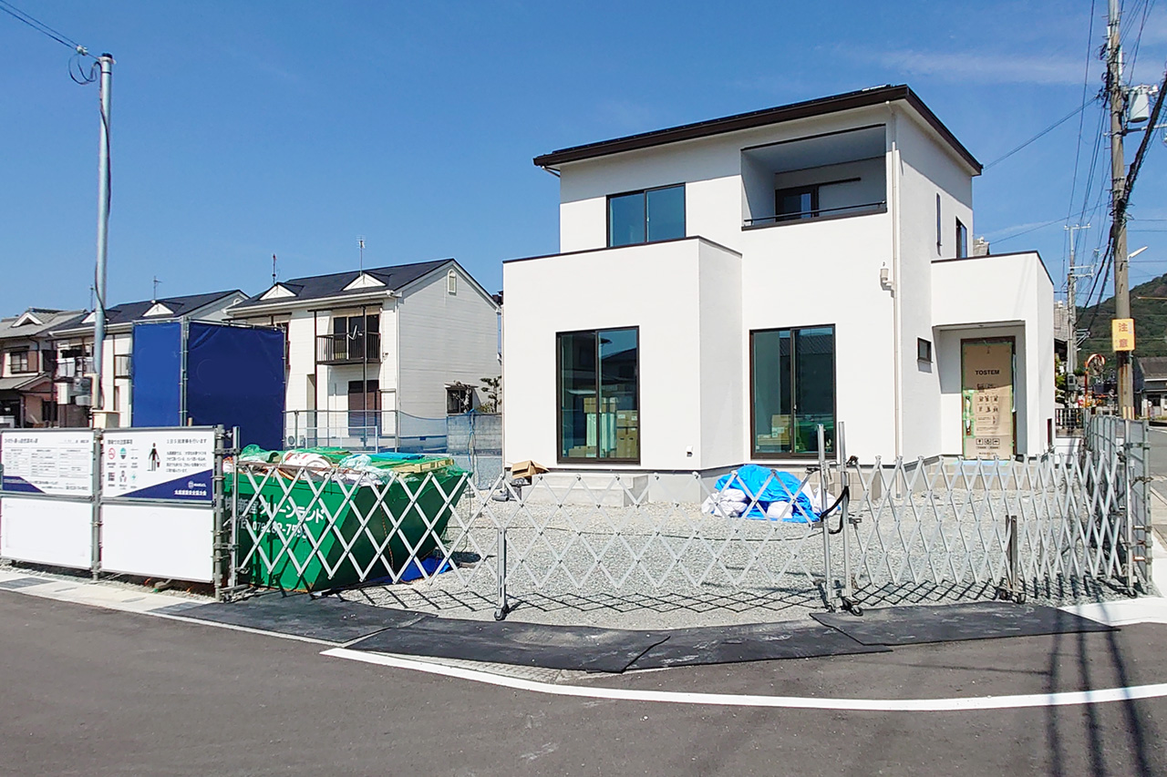 姫路市の外構・エクステリア・造園工事施工例 完成前の写真 にわいろSTYLE 株式会社庭彩