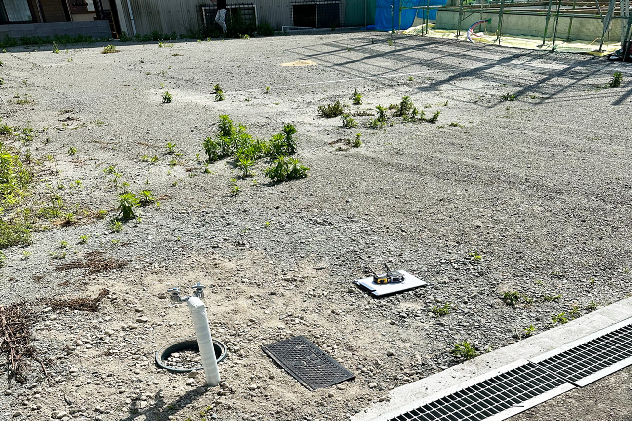 姫路市の外構・エクステリア・造園工事施工例 工事前の写真 にわいろSTYLE 株式会社庭彩