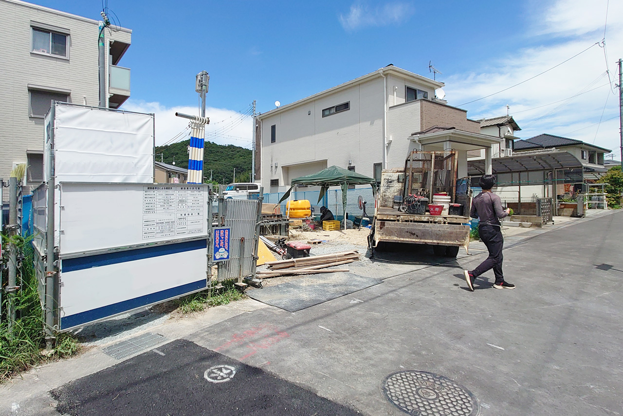 姫路市の外構・エクステリア・造園工事施工例　工事前の様子　にわいろSTYLE　株式会社庭彩