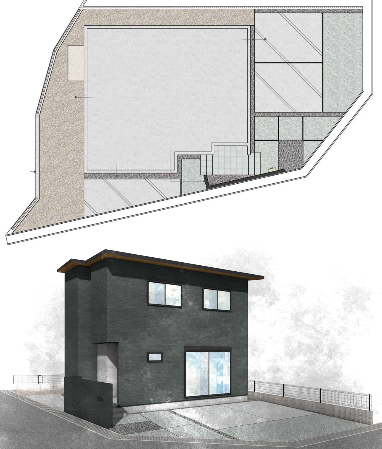 姫路市の外構・エクステリア・造園工事施工例 ご提案図面 にわいろSTYLE 株式会社庭彩
