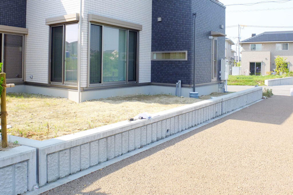 姫路市の外構・エクステリア・造園工事施工例 工事前の写真 にわいろSTYLE 株式会社庭彩