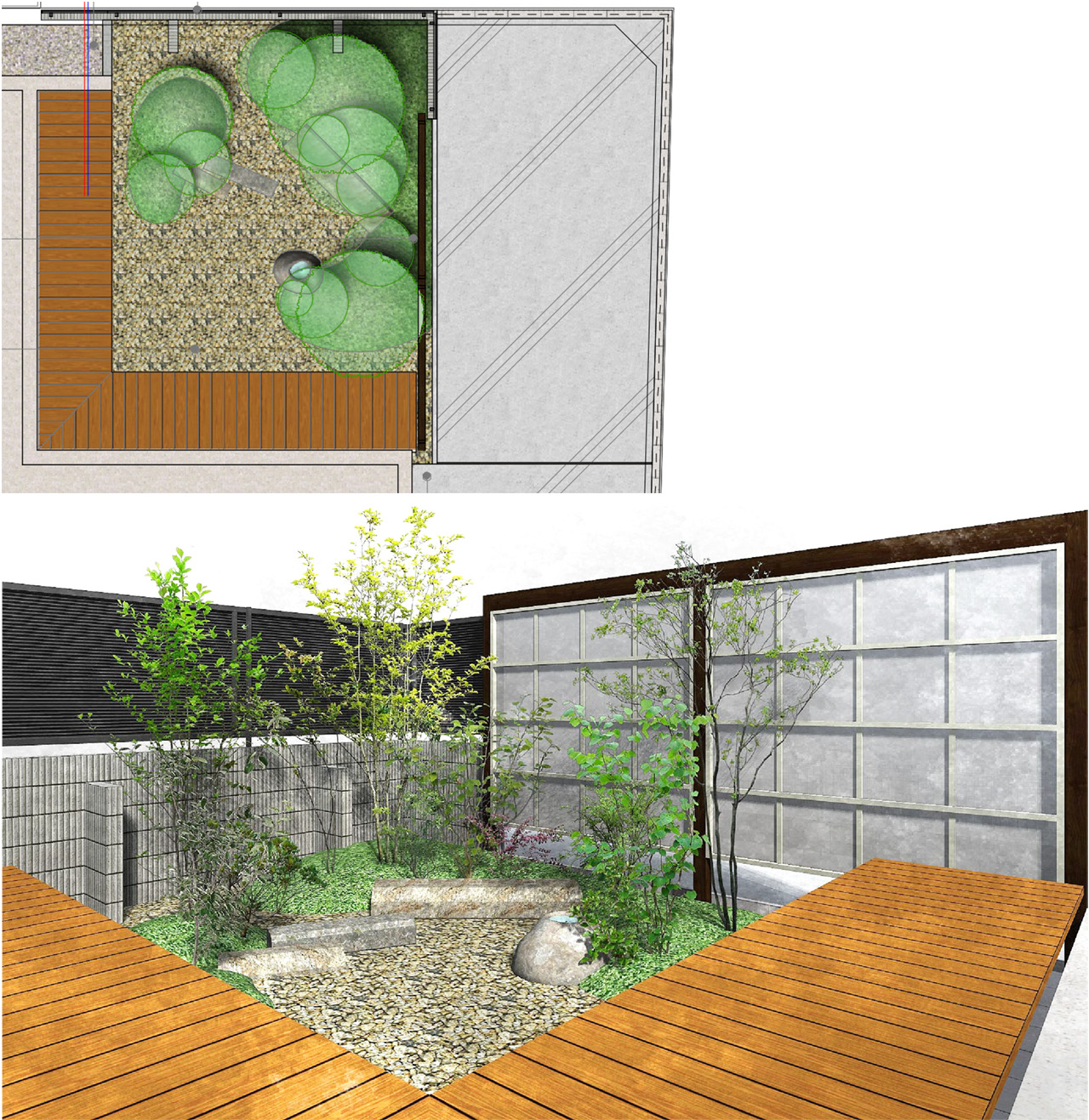 姫路市の外構・エクステリア・造園工事施工例 設計図面 にわいろSTYLE 株式会社庭彩