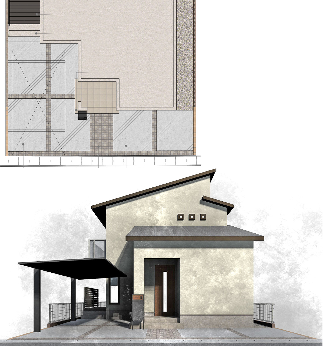 姫路市の外構・エクステリア・造園工事施工例 設計図面 にわいろSTYLE 株式会社庭彩