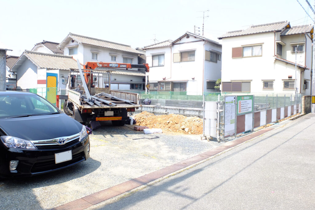 姫路市の外構・エクステリア・造園工事施工例　工事前の写真　にわいろSTYLE　株式会社庭彩