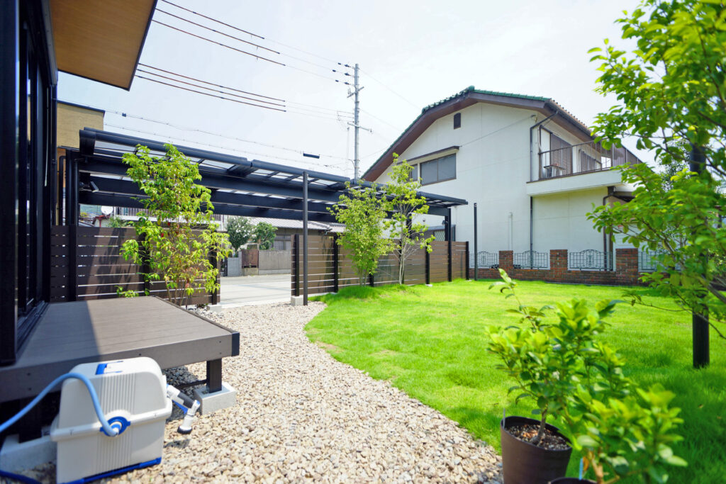 姫路市の外構・エクステリア・造園工事施工例　完成写真　にわいろSTYLE　株式会社庭彩