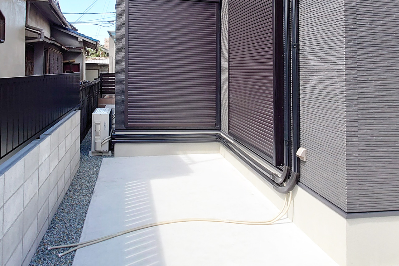 姫路市の外構・エクステリア・造園工事施工例　工事前の写真　にわいろSTYLE　株式会社庭彩