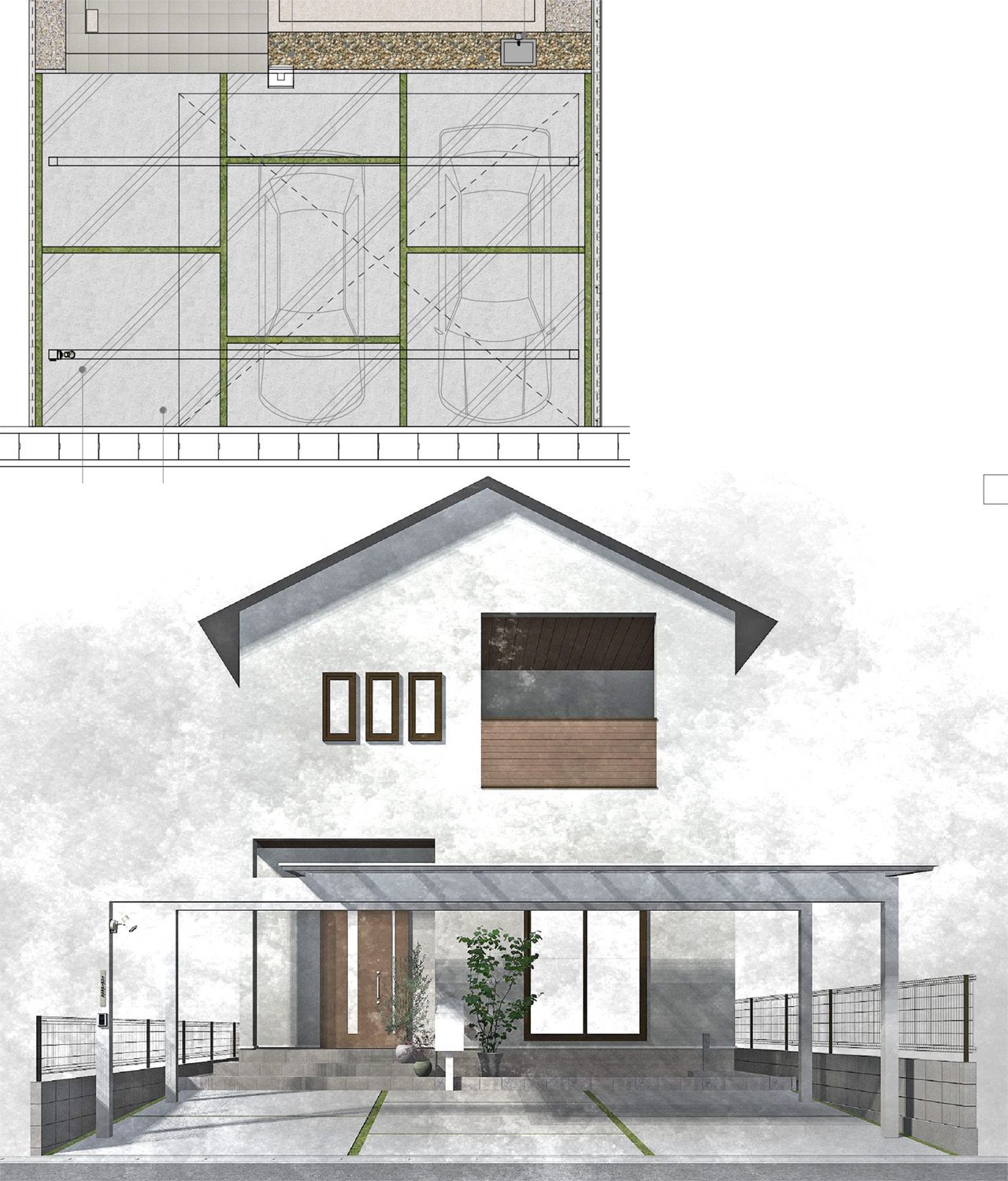 姫路市の外構・エクステリア・造園工事施工例 設計図面 にわいろSTYLE 株式会社庭彩
