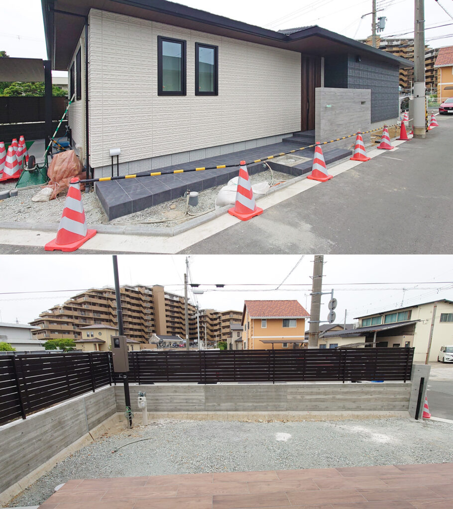 姫路市の外構・エクステリア・造園工事施工例 工事前の写真 にわいろSTYLE 株式会社庭彩