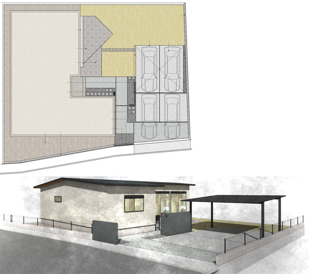 姫路市の外構・エクステリア・造園工事施工例 設計図面 にわいろSTYLE 株式会社庭彩